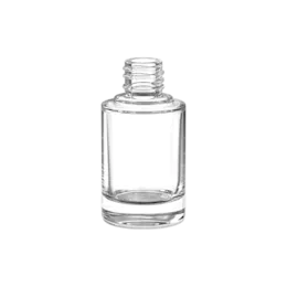 0.7oz/20ml 18-415 Clear Glass Cylinder Nail Polish Bottle with Premium Heavy Base