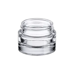0.51oz/15ml 40-400 Clear Glass Straight-Sided Jar, Ideal for Lip Balms & Eye Creams with Premium Heavy Base
