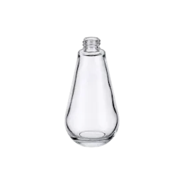 4.4oz/130ml 20-415 Clear Glass Teardrop Bottle with Heavy Base