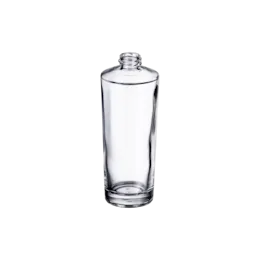 2.7oz/80ml 18-410 Clear Glass Tall Tapered Round Cosmetic Bottle with Premium Heavy Base