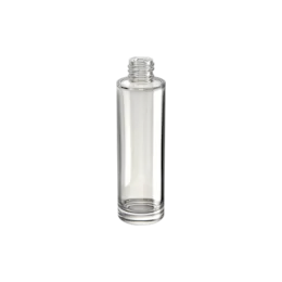 1.7oz/50ml 18-400 Clear Glass Slim Cylinder Bottle with Premium Heavy Base for Foundation, Serum, & Perfume