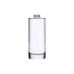 1.7oz/50ml FEA 15 Clear Glass Slim Cylinder Perfume Bottle with Premium Heavy Base & Crimp Neck