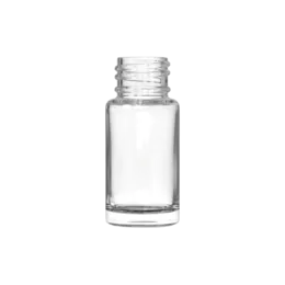 0.3oz/10ml 20-415 Clear Glass Cylinder Nail Polish Bottle
