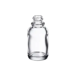 0.68oz/20ml 18-400 Clear Glass Round Dropper Bottle with Premium Heavy Base