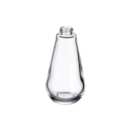 4.4oz/130ml 22-400 Clear Glass Teardrop Bottle with Heavy Base