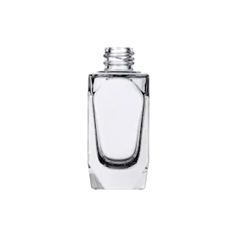 1oz/30ml 18-410 Clear Glass Faceted Cosmetic Bottle with Premium Heavy Base - Ideal for Serums, Foundation, & Perfumes
