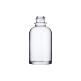 4.4oz/130ml 24-415 Clear Glass Round Bottle