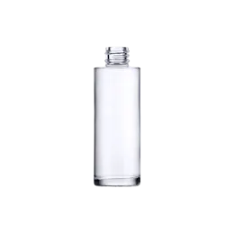 1.4oz/40ml 18-410 Clear Glass Cylinder Cosmetic Bottle for Serum & Foundation