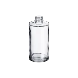3.4oz/100ml 20-410 Clear Glass Cylinder Bottle
