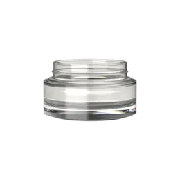 3.4oz/100ml 53-400 Clear Glass Straight-Sided Wide-Mouth Jar with Premium Heavy Base