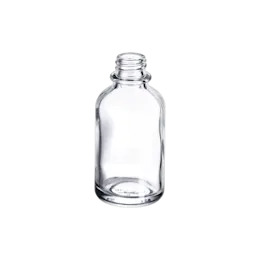 1.4oz/40ml 18-410 Clear Glass Round Dropper Bottle