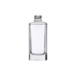 3.4oz/100ml 20-415 Clear Glass Rectangle Bottle with Premium Heavy Base