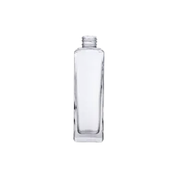 3.4oz/100ml 20-410 Clear Glass Slim Rectangular Bottle with Heavy Base