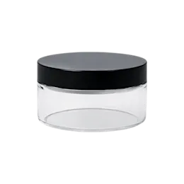 1.7oz /50ml PET Studio Loose Powder Jar with Flush PET Closure and PP Sifter