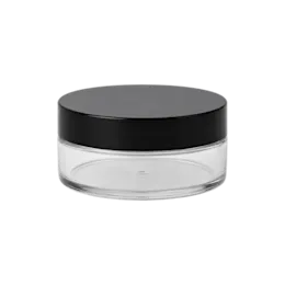 1.7oz /50ml PET Atelier Loose Powder Jar with Flush PET Closure and PP Sifter
