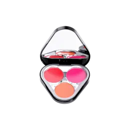 4g 3-Pan ABS Geometric Triangle Eyeshadow Palette with Mirror