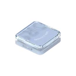 5g PETG/ABS Mini Square Cushion Compact, Ultra-Slim Pocket Case with Mirror