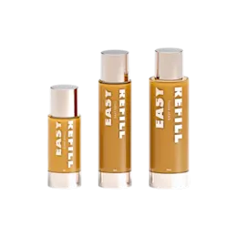 1oz/30ml Refillable PETG/PP Airless Pump Bottle with PETG Outer Shell and PP Inner Refill Cartridge, 0.2cc Dosage