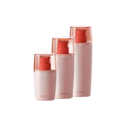0.5oz/15ml Monomaterial PP Airless Pump Bottle with Flush Clear Overcap, 0.2cc Dosage