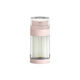 0.68oz/20ml SAN Dual-Chamber Airless Pump Bottle with Simultaneous Dispensing, 0.2cc Dosage