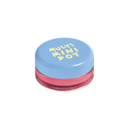5ml PETG Round Mini Pot Jar with PP Lid, 2-in-1 Jar for Lip Duos, Eyeshadow, Blush & Bronzer