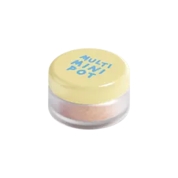3.3ml PETG Round Mini Loose Powder Jar with Sifter & PP Lid for Eyeshadow