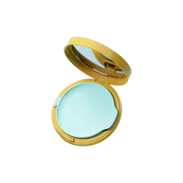 17g Refillable ABS Round Cushion Compact with Mirror & Push-Button Opening