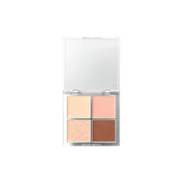 9g 4-Pan Square PETG Eyeshadow Palette with Clear See-Through Lid