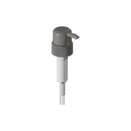 33-410 Ribbed PP Dispensing Pump, 4cc High-Viscosity Dosage with External Spring Design