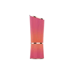 5g Aluminum Fluted Hourglass Lipstick with Slanted Asymmetric Cap