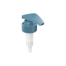 33-410 Ribbed PP Lotion Pump with Curved Triangular Head, 4cc Dosage