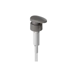 33-410 Smooth PP Lotion Pump with Flat Paddle Head, 4cc High-Viscosity Dosage with External Spring Design