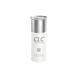 1oz / 30ml PP Cylinder Airless Pump Bottle with Flush Overcap, 0.25cc