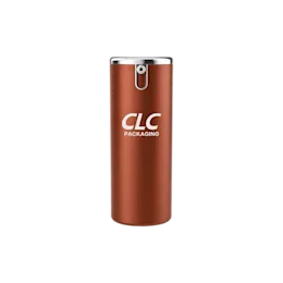 0.5oz / 15ml PP Airless Pump Bottle with Integrated Actuator & Metallic Top, 0.25cc Dosage