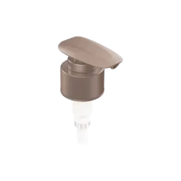 28-410 Ribbed PP Dispensing Pump with Flat Rectangular Head, 2cc Dosage