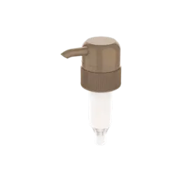 33-410 Ribbed PP Lotion Pump with External Spring Design and Spout, 6.5cc High-Output Dosage