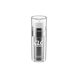 1.2oz / 35ml PETG Cylinder Double-Wall Airless Pump Bottle with Push Top Dispenser, 0.25cc