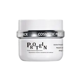 1.76oz/50g 58-400 Round PETG Cream Jar with White PP Screw Cap and Chrome Collar