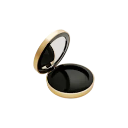 Single-Pan Round ABS Powder Compact with Mirror and Magnetic Closure