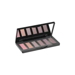 6-Pan Rectangle ABS Eyeshadow Palette with Slide-Out Drawer and Mirror