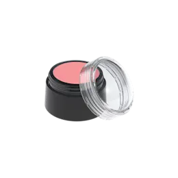 0.09oz / 2.72ml Round ABS Mini Cream Blush Jar with Clear Acrylic (PMMA) Domed Lid