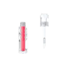 1.4ml Mini PETG Faceted Luxury Lip Gloss Tube with Classic Doe Foot Applicator