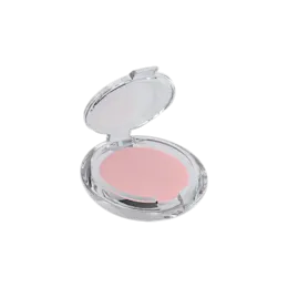 Deep Well Single-Pan Round Thick-Wall Acrylic Cosmetic Compact with Clear Lid