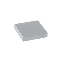 4-Pan Square ABS Eyeshadow Palette with Square Wells, Mirror & Magnetic Closure