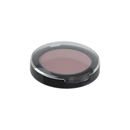 Single-Pan Round ABS Blush, Highlighter & Bronzer Compact with Transparent Lid
