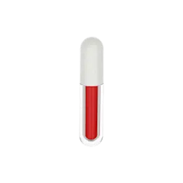 5ml / 0.17oz PETG Round Capsule Lip Gloss Tube with ABS Cap & Doe-Foot Applicator