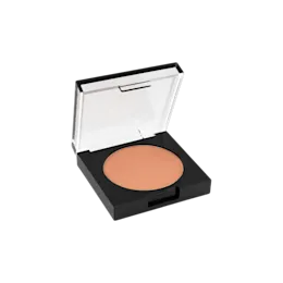 Single-Pan Square ABS Powder Compact with Round Well & Thick-Wall Fully Transparent Lid