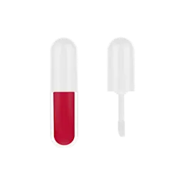 3.2ml / 0.11oz PETG Round Capsule Lip Gloss Tube with ABS Cap & Doe-Foot Applicator