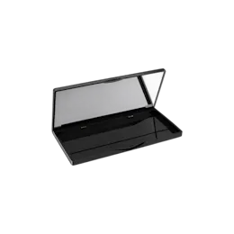 Deep Well Single-Pan Open-Well Rectangular ABS Custom Makeup Compact with Mirror