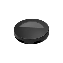 Single-Pan Round Two-Tier ABS Powder Compact with Mirror & Applicator Well